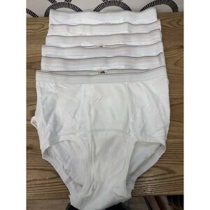 VTG 90s Fruit of the Loom Men's Briefs 6 Pairs White Size Large (38-40) 13765
